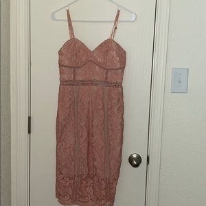 Pink Spaghetti Dress